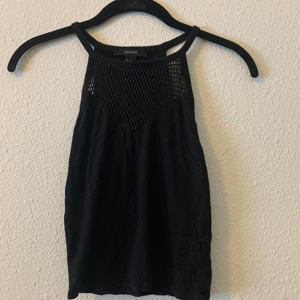 Black crop top